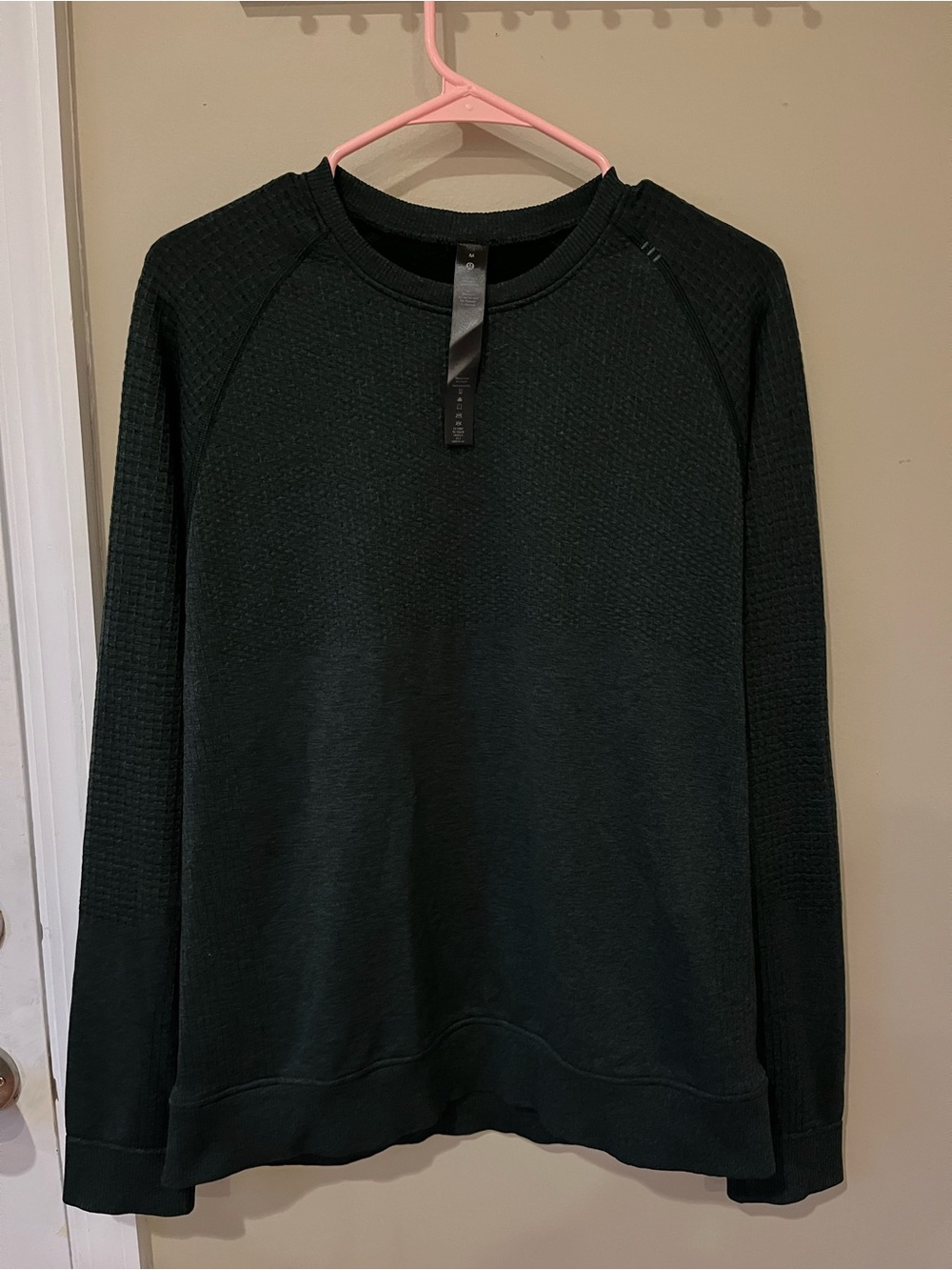 Lululemon Men's / Women’s Crewneck Waffle-Knit Sweater - green M